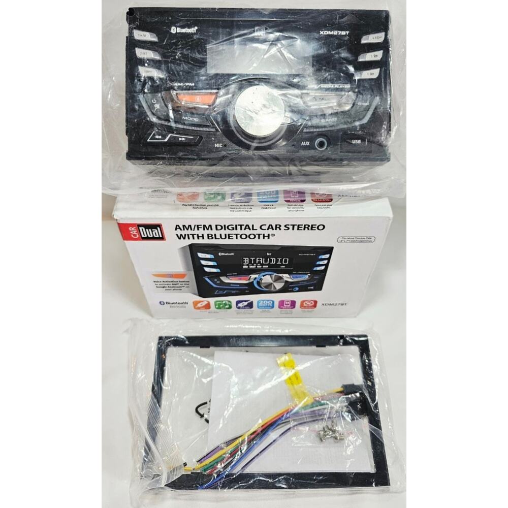 Car Dual XDM27BT AM/FM Car Stereo Receiver W/Bluetooth Connecti Double DIN SIRI